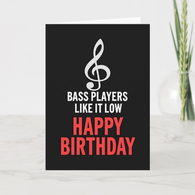 Music Note Birthday Card (Front)