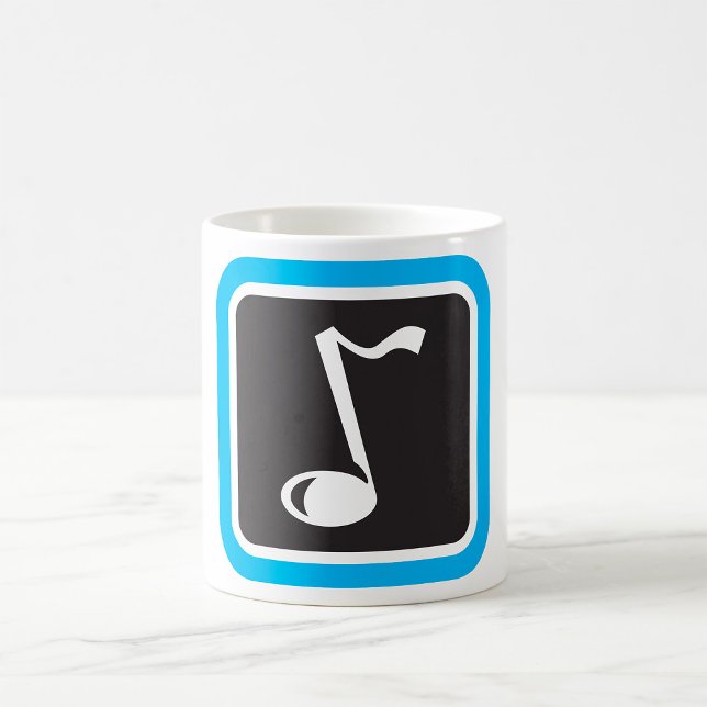 Music Note Bold Minimalist Musical Symbol  Coffee Mug (Creator Uploaded)