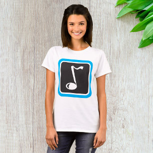 Music Note Bold Minimalist Musical Symbol  T-Shirt