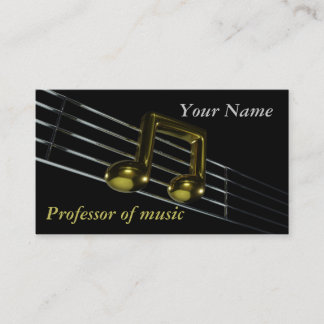 Music note business card