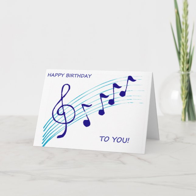 Music Note Card (Front)