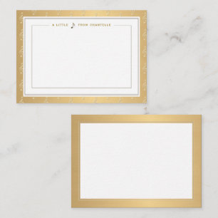Music Note Card with Embossed Treble Clef
