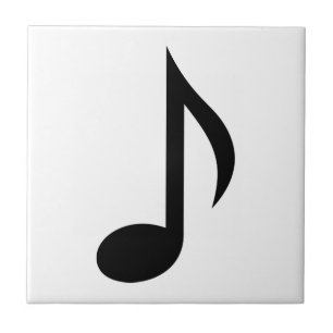 Music note ceramic tile