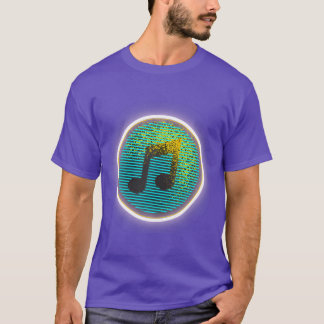 Music Note Colourful Musical Lover Birthday vintag T-Shirt