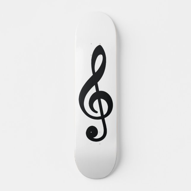 Music Note design Skateboard Deck (Front)