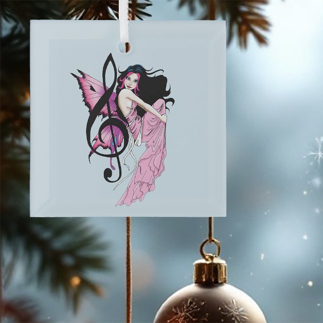 Music Note Fairy Glass Tree Decoration (Creator Uploaded)