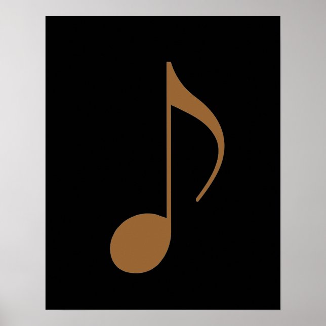 music_note graphic-decor poster (Front)