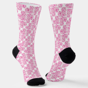 Music Note Hearts  Socks