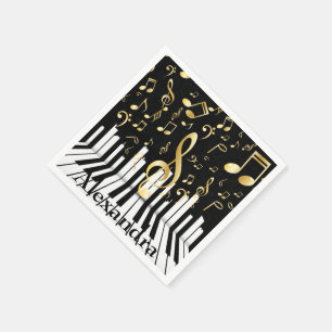 Music Note Luxury piano keys Napkin