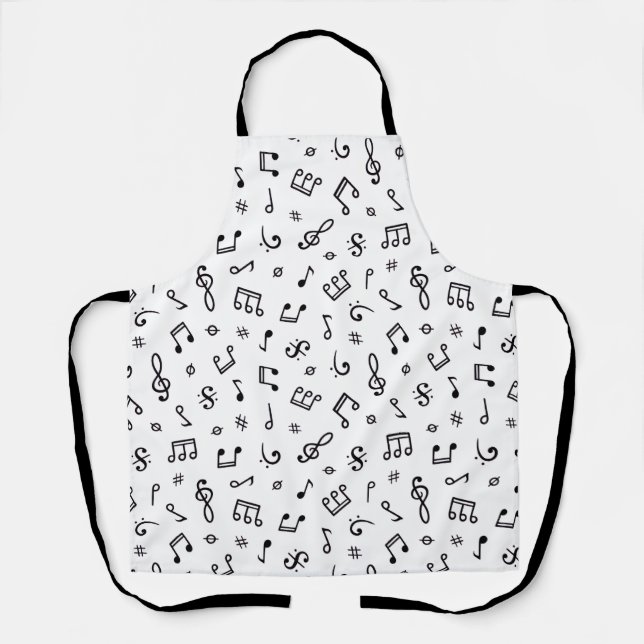 Music Note Musician Gifts Music Teacher  Apron (Front)