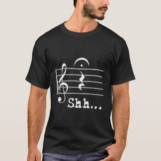 Music Note Musician Shh Quer Rest Fermata T-Shirt