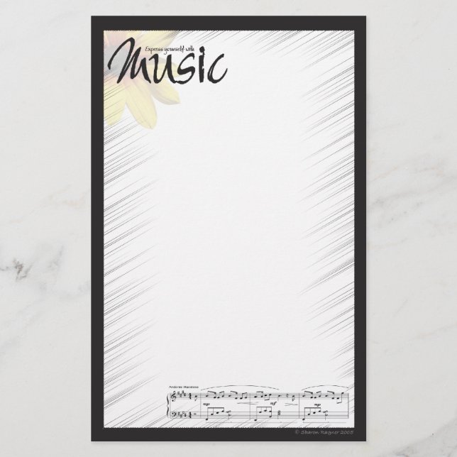 Music Note Paper (Front)