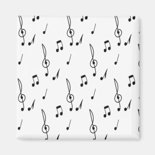 music note Pattern Music Theme Treble Clef  Magnet