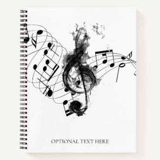 Music Note Personalised Luxury Notebook