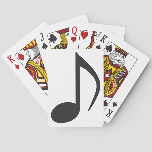 Music note playing cards (Back)