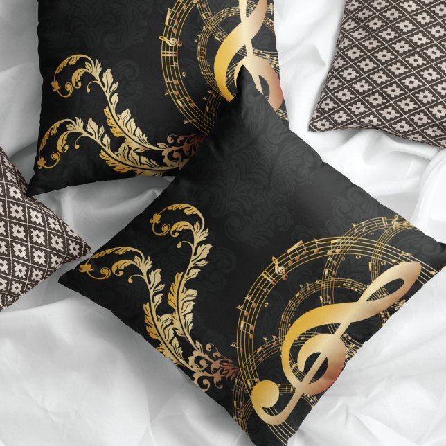 Music Note Royal design Cushion (Creator Uploaded)