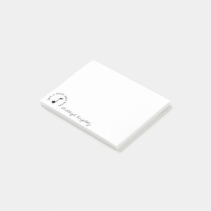 Music Note Script Name Black White Personalised