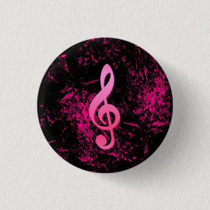 Music Note Symbol Button