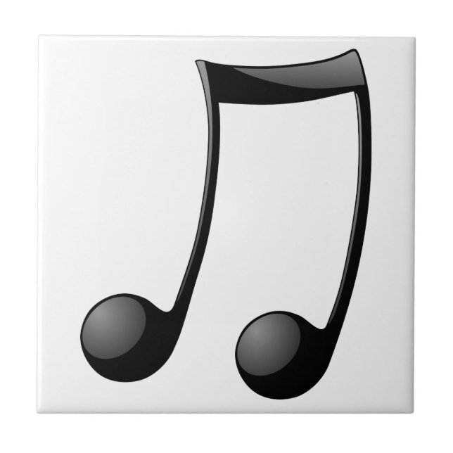 music note symbol ceramic tile (Front)