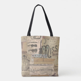 music note Tote bag music theme Piano