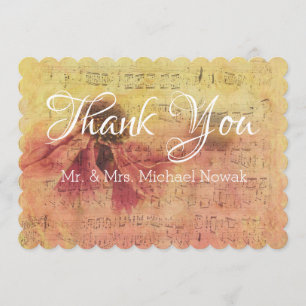 Music Notes and Daisy Thank You