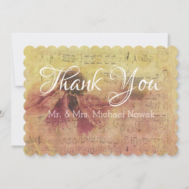 Music Notes and Daisy Thank You (Front)