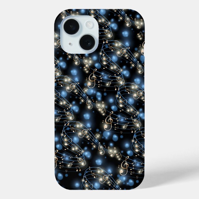 Music Notes and Holiday Party Lights Case-Mate iPhone Case (Back)
