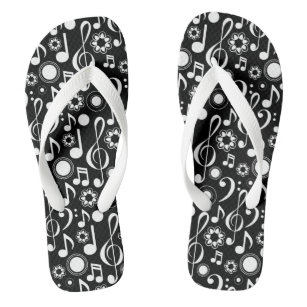 Music Notes and Treble Bass Clef Musician Gift Thongs