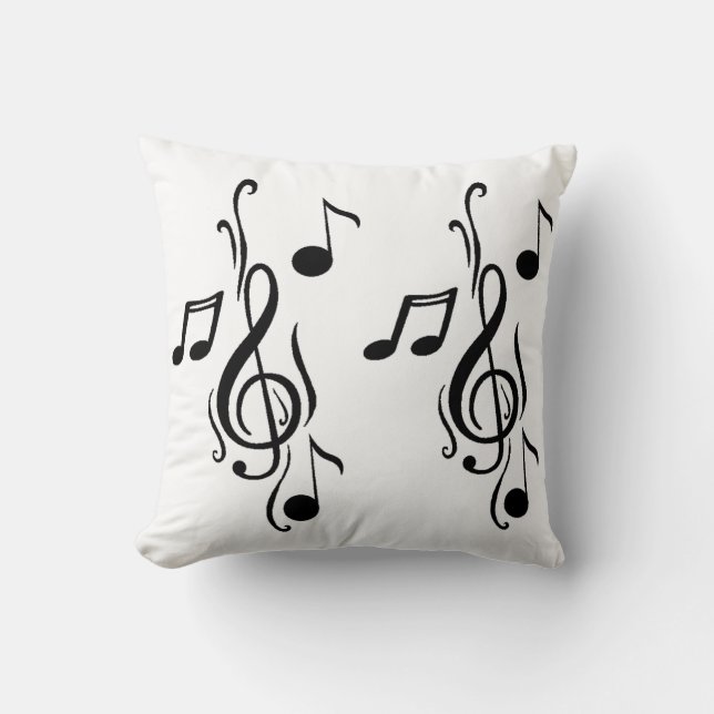 Music notes Art Cushion (Front)