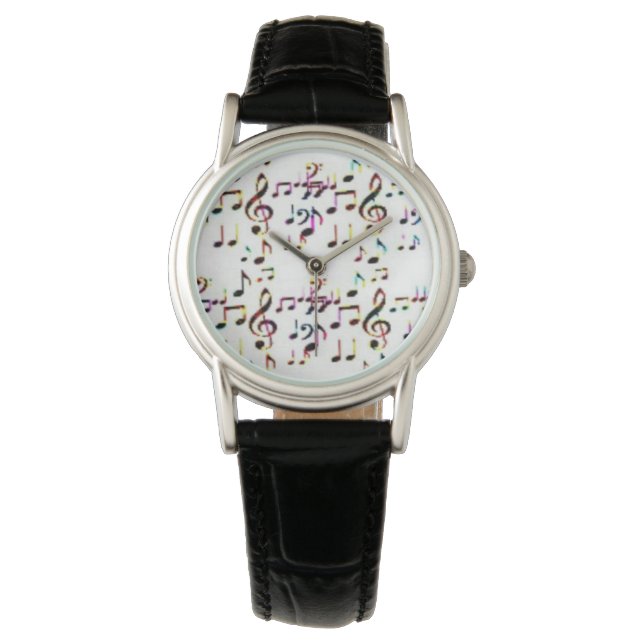music notes art watch (Front)