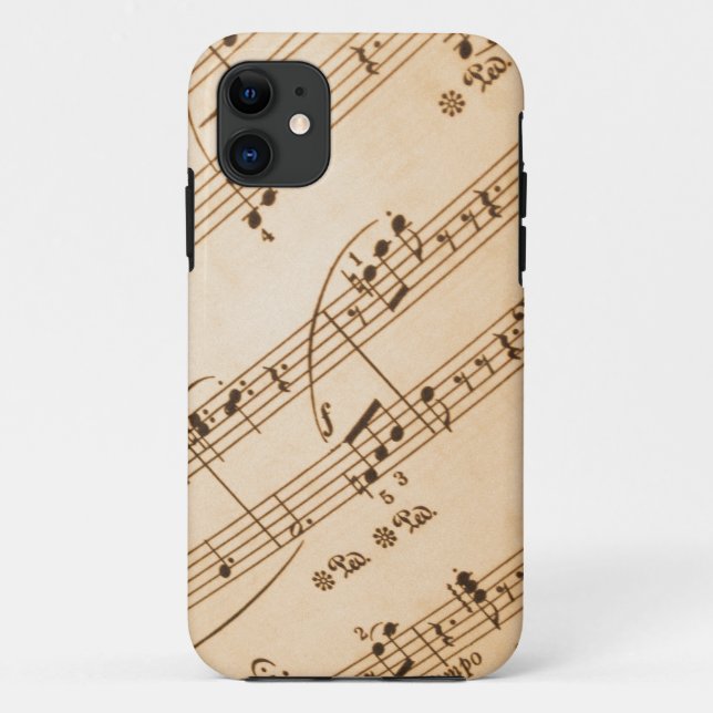 Music Notes Background Case-Mate iPhone Case (Back)