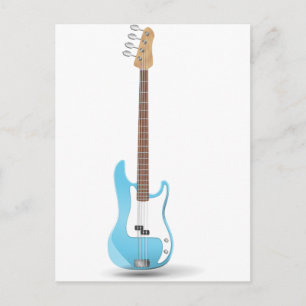 Music Notes Blue Chevrons Zigzags Pattern Destiny Postcard