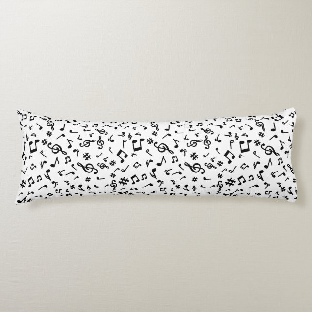 Music Notes Body Cushion (Front)