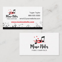 Music Notes Business Card