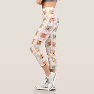 Music notes capri leggings