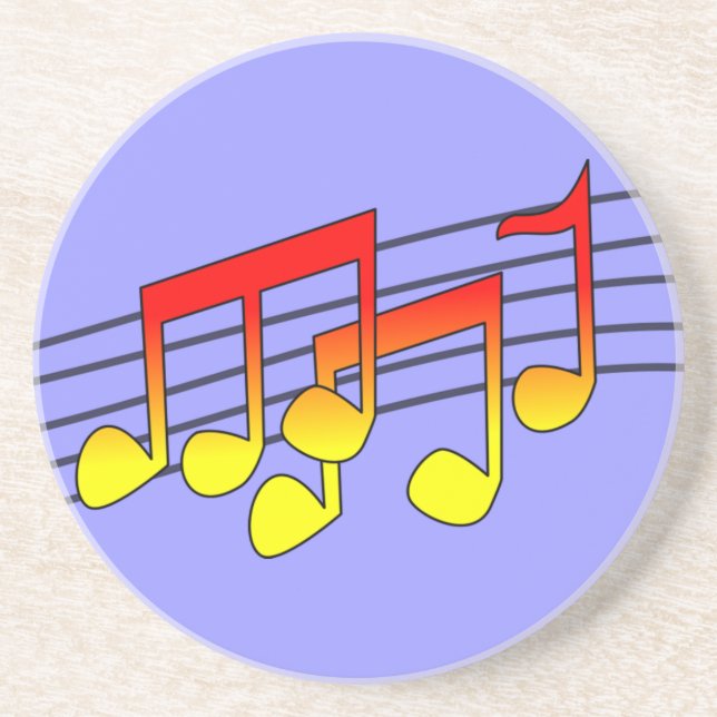 Music Notes Coaster (Front)