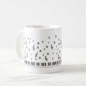 Music Notes Coffee Mug (Front Left)