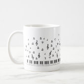 Music Notes Coffee Mug (Left)