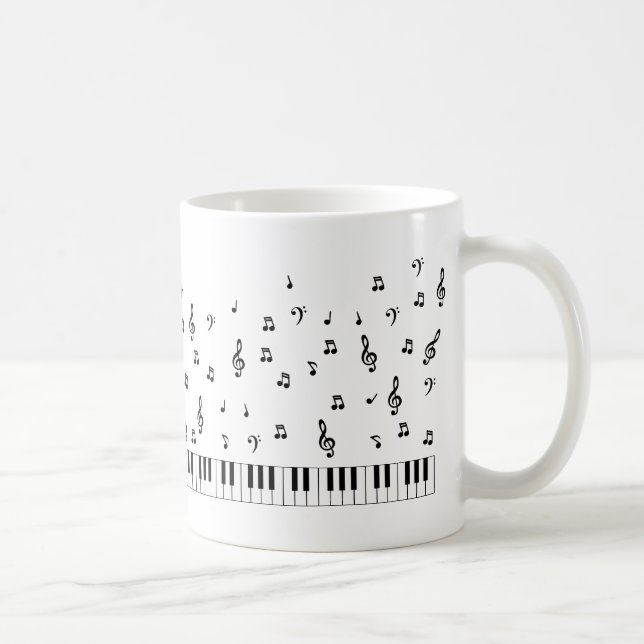 Music Notes Coffee Mug (Right)