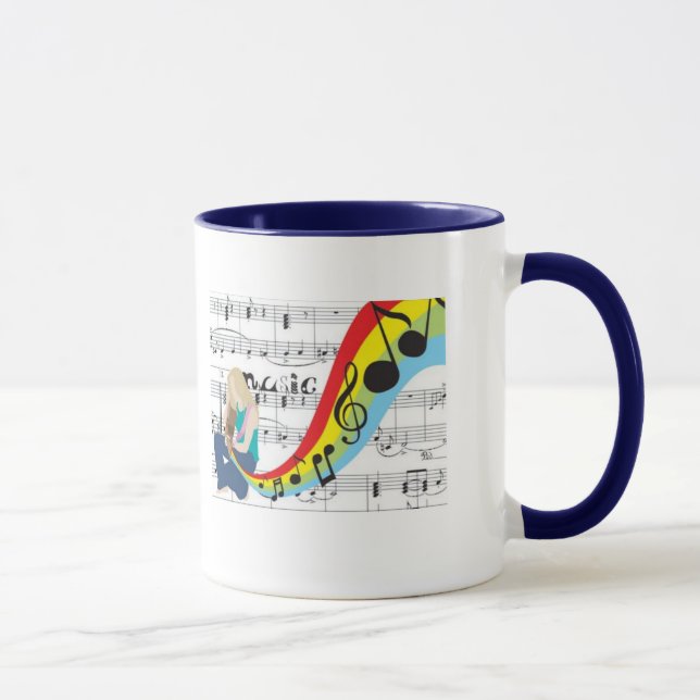 Music notes colors mug (Right)