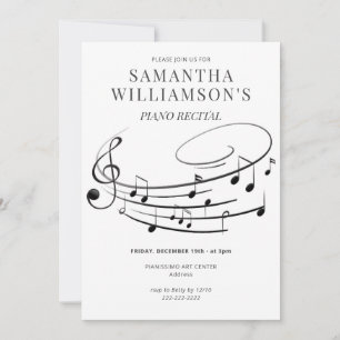 Music Notes Elegant Piano Recital & Program