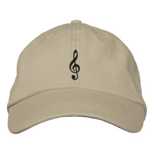Music Notes Embroidered Cap