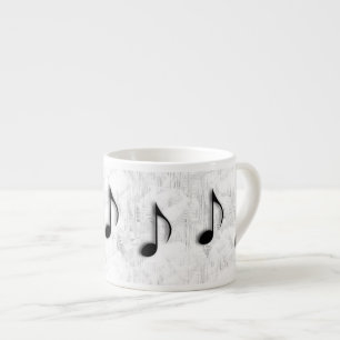 Music Notes Espresso Mug