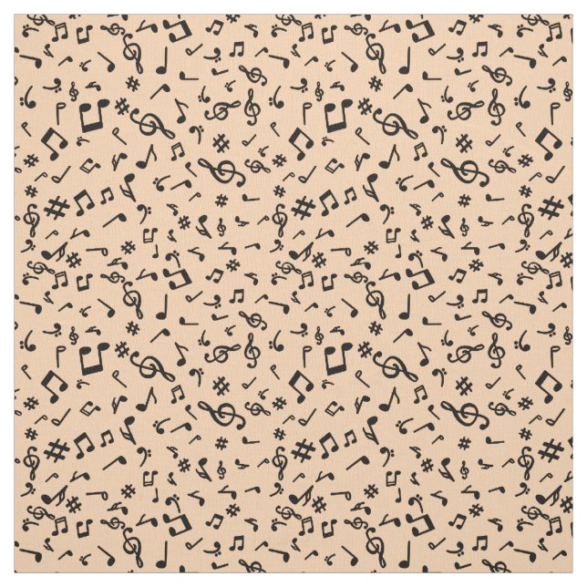 Music Notes Fabric (Swatch)