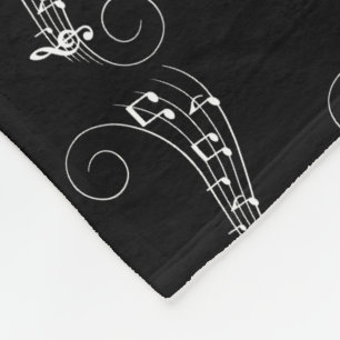 Music Notes Fleece Blanket