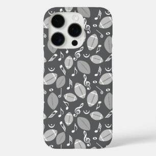 Music Notes Footballs iPhone 16 Pro Case