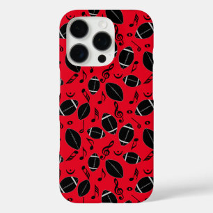 Music Notes Footballs iPhone 16 Pro Case