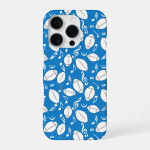 Music Notes Footballs iPhone 16 Pro Case