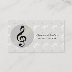 Music Notes for Musician Teacher Business Card