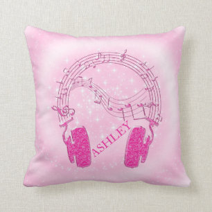 Music notes from headphones cushion
